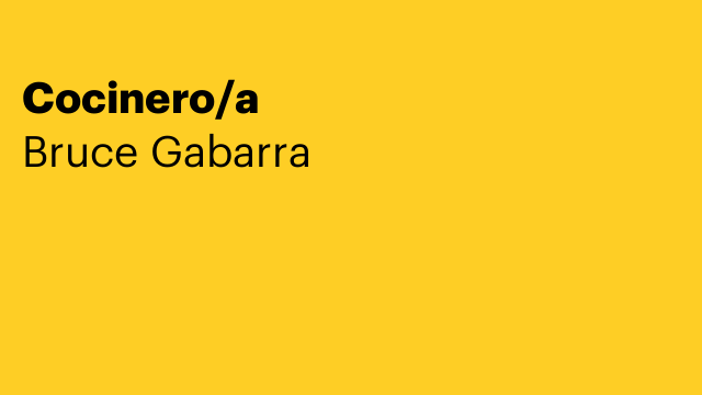 Cocinero/a