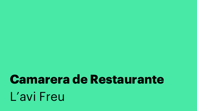 Camarera de Restaurante