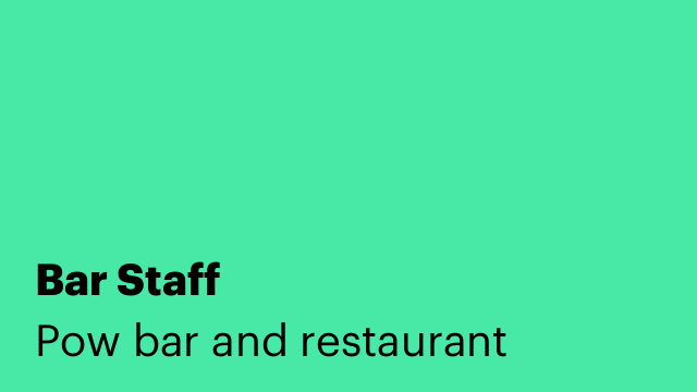Bar Staff