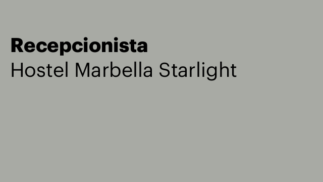 Recepcionista