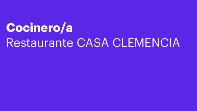 Cocinero/a