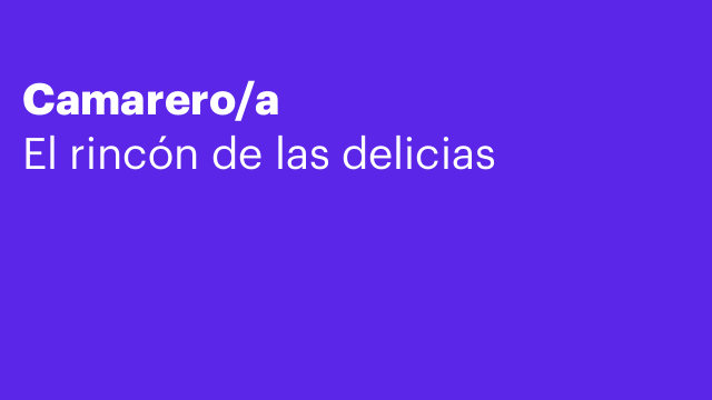 Camarero/a