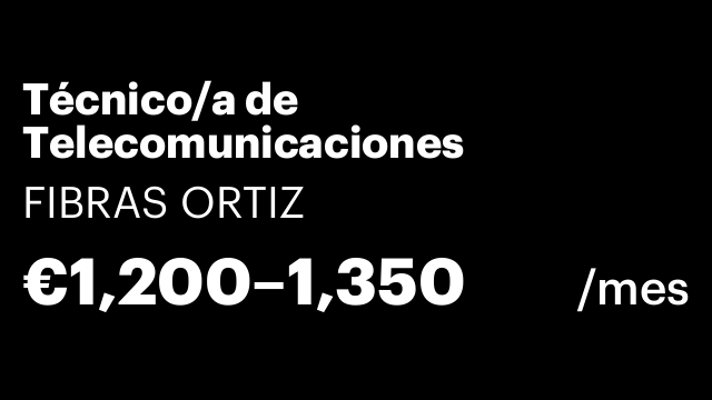 Técnico/a de Telecomunicaciones