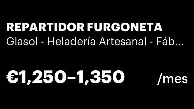 REPARTIDOR FURGONETA