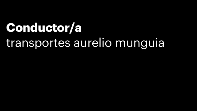Conductor/a