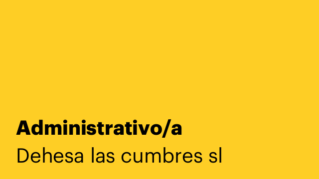 Administrativo/a