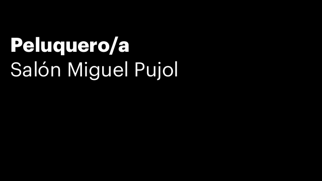 Peluquero/a