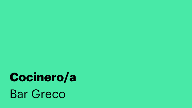 Cocinero/a