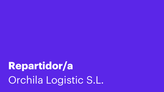 Repartidor/a