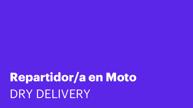 Repartidor/a en Moto