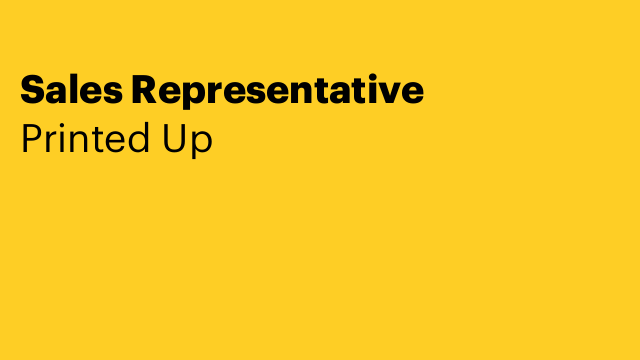 Sales Representative