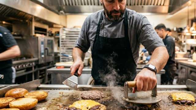COCINERO PLANCHISTA PARA HAMBURGUESERIA