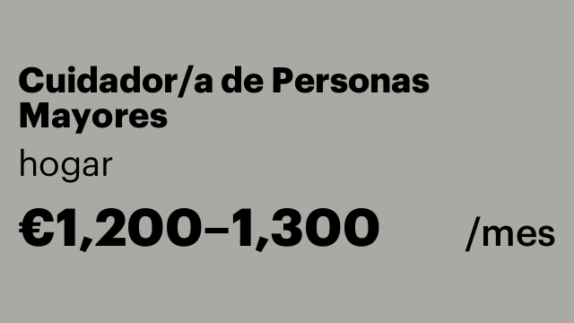 Cuidador/a de Personas Mayores