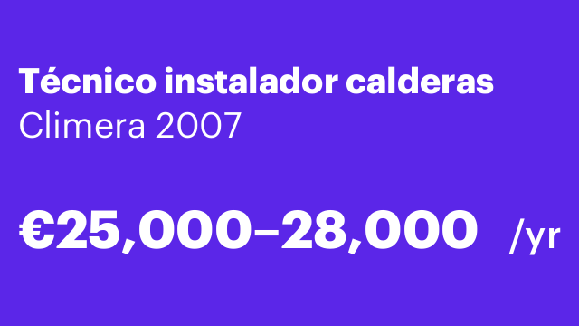Técnico instalador calderas