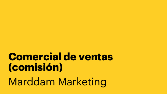 Comercial de ventas (comisión)