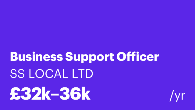 Business Support Officer