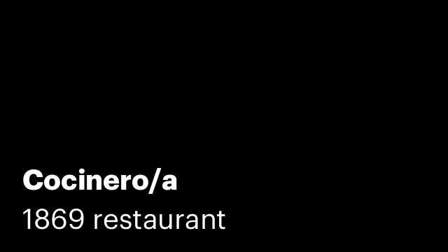 Cocinero/a