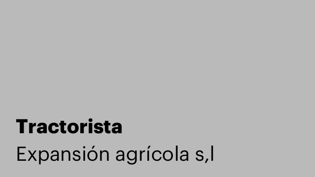 Tractorista