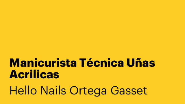 Manicurista Técnica Uñas Acrilicas