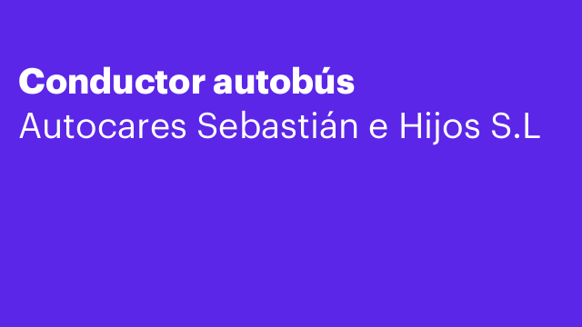 Conductor autobús