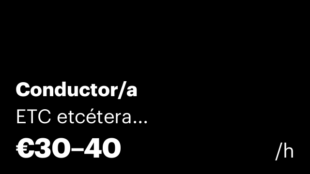 Conductor/a