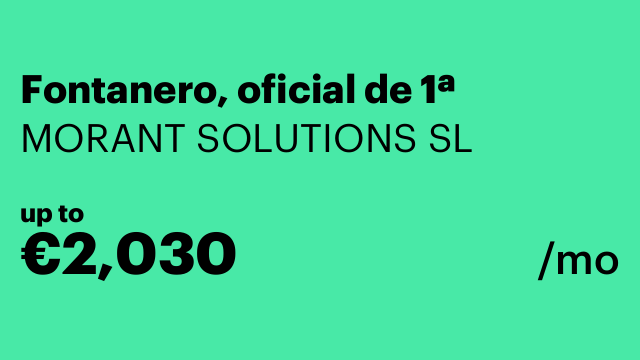 Fontanero, oficial de 1ª