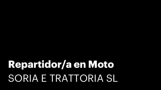 Repartidor/a en Moto