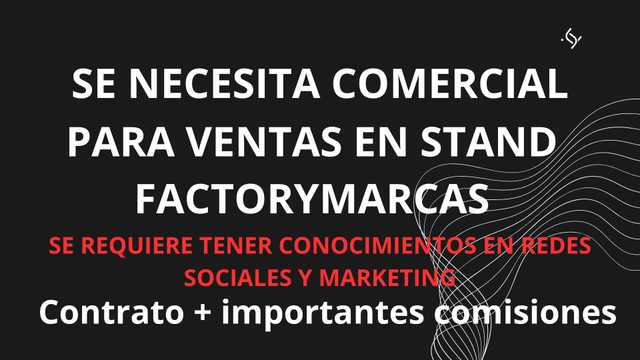 COMERCIAL VENTAS DE MODA Y MARKETING