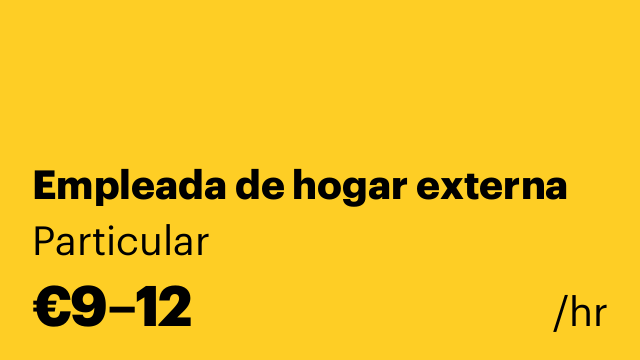 Empleada de hogar externa