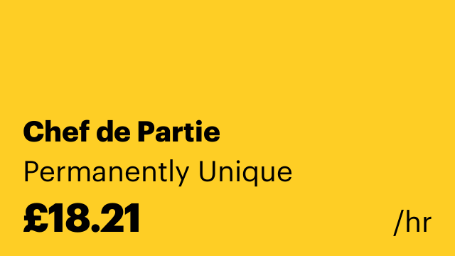Chef de Partie