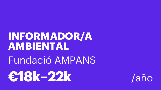 INFORMADOR/A AMBIENTAL