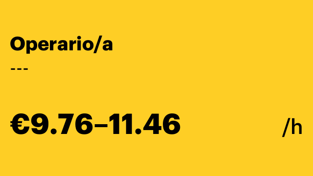 Operario/a