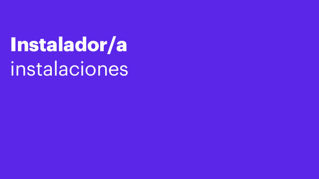 Instalador/a