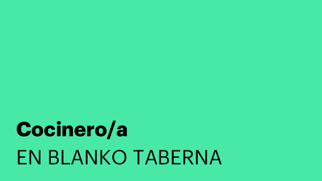 Cocinero/a