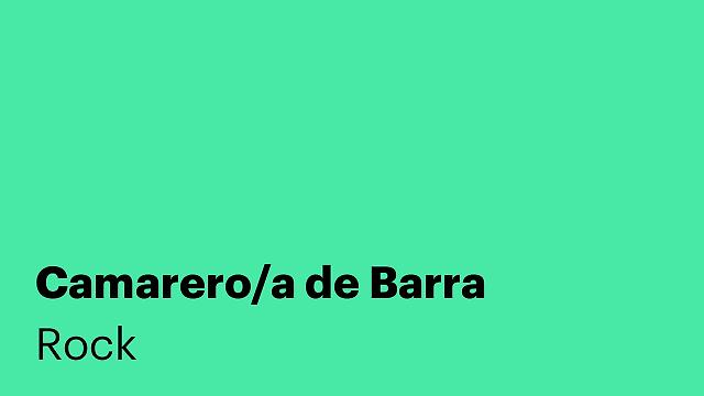 Camarero/a de Barra