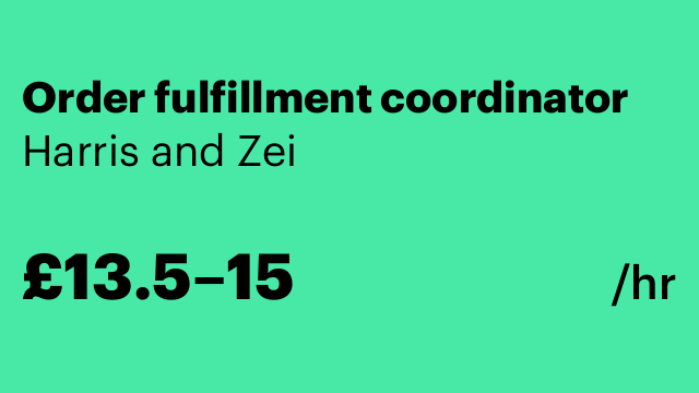 Order fulfillment coordinator