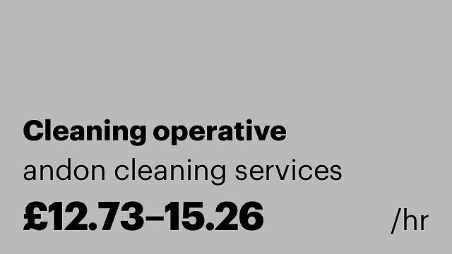 Cleaning operative