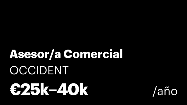 Asesor/a Comercial