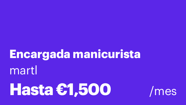 Encargada manicurista