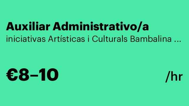 Auxiliar Administrativo/a