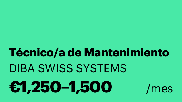 Técnico/a de Mantenimiento