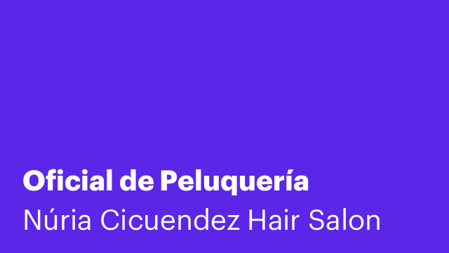 Oficial de Peluquería