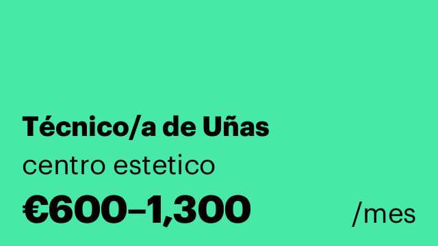 Técnico/a de Uñas