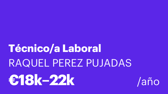 Técnico/a Laboral