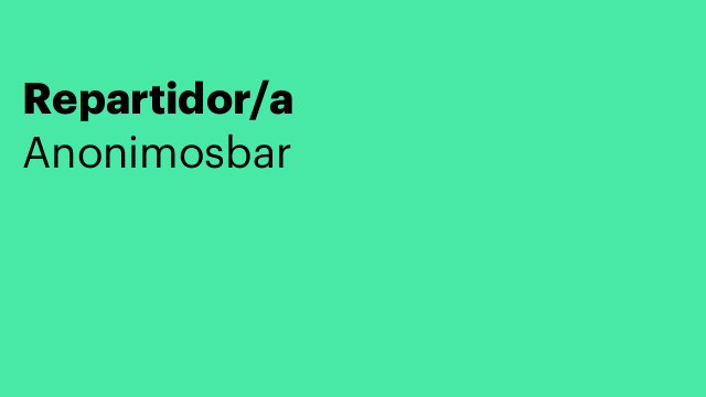 Repartidor/a