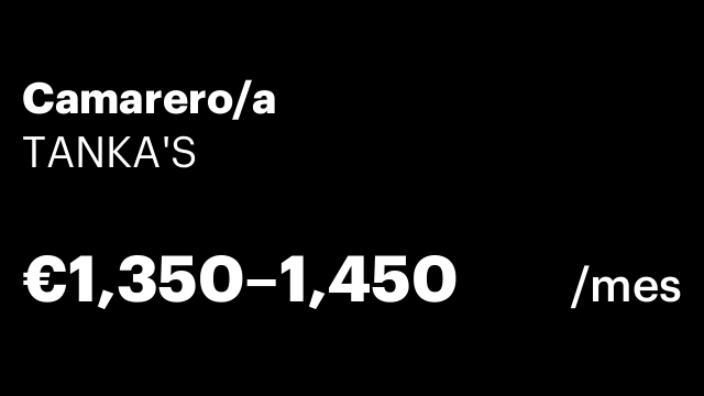 Camarero/a