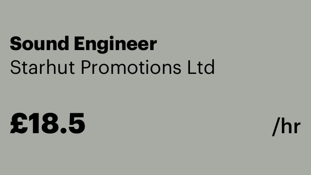 Sound Engineer