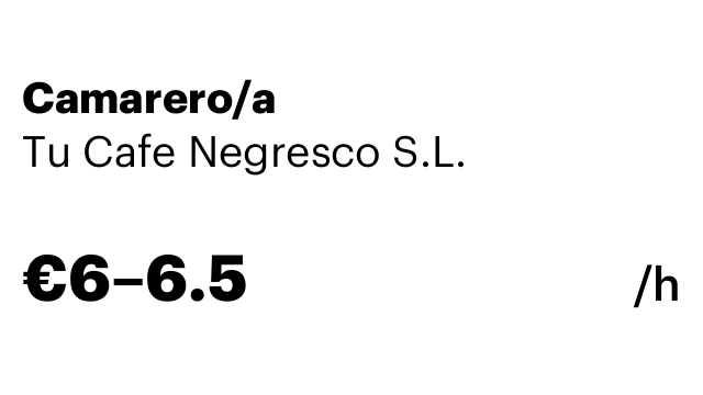 Camarero/a
