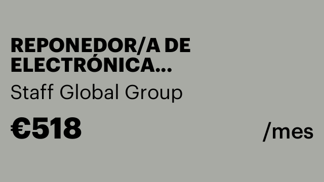 REPONEDOR/A DE ELECTRÓNICA 15H/S-CASTELLÓN