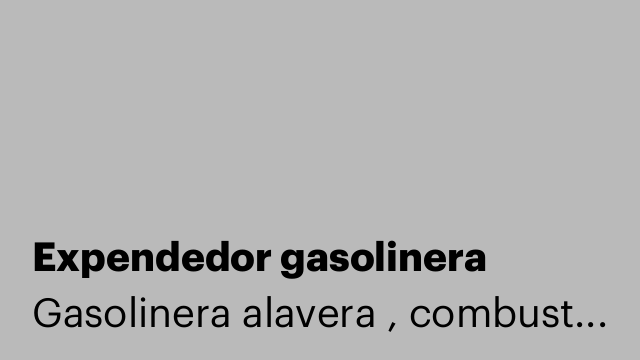 Expendedor gasolinera